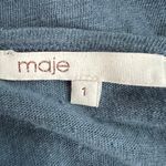 Maje 100% Linen V-Neck Womens Beach Blue Tank Top Size XS Lightweight Breathable Photo 1