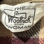 Woolrich  Plaid Wool Flannel Shirt Red Tan Beige Women's Size XS Vintage Photo 3