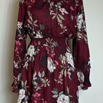 American Rag High Neck Long Sleeve Floral Rayon Dress Photo 0