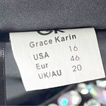 Grace Karin  Black Beaded Strapless Back Lace Corset Split Mermaid Hem Dress 16 Photo 3