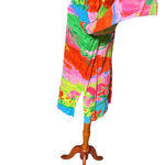 Jams World  VTG Button Down 3/4 Sleeve Tropical Floral Tunic Top XL Dreams Hawaii Photo 5