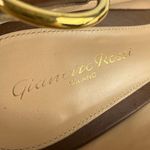 Gianvito Rossi  Clash 55 Brown Leather Pointed Toe Buckle Slip On Heels Pumps 10 Photo 5