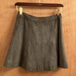 Abercrombie & Fitch skater style green suede skirt Photo 8