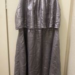 Ali & Kris Small Grey Silver Layered Sleeveless Shimmering Metallic Cami Dress Photo 0