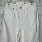 Good American  White High Rise Tie Ankle Straight Leg Jeans Size 4 27 Photo 4