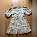 Faithfull the Brand Elmiya Linen Puffy Sleeve Dress Photo 7