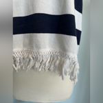 Sail To Sable  Hydna Fringe Sweater Tank Top Sz Medium GUC Nautical Round Neck Photo 3