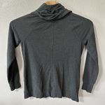 L.L.Bean Cozy Pullover Women's Medium Charcoal Gray Cowl Neck 290312 Sweatshirt Photo 3