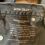 American Eagle  Jeans Women 2 Mom Jean High Rise Tapered Floral Black Denim Pants Photo 4