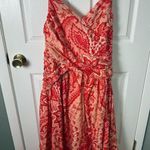 Farm Rio Jaipur Red Crossover Maxi Dress XL Photo 2