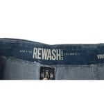 REWASH Juniors  Vintage Reunion Full Front Zip Denim Jean Mini Skirt Size 5/27 Photo 4