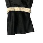 Isaac Mizrahi Silk Tank Top S Black Satin Bow Back Sophisticated Glam Luxury Photo 10