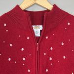 Talbots Vintage Winter Snowman Embroidered Beaded Merino Wool Sweater Vest XL Photo 4