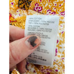 Anthropologie Maeve Goldie Embroidered Cross Stitch Yellow Blouse Size US 0 Boho Photo 12