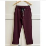 FIGS Tena FORMx Slim Tapered Scrub Pants in Burgundy, Size Small Photo 8