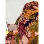 Kourt Robbie Eyelet Cotton Mini Dress‎ Tropical Print Sz XS Puffy Sleeve Photo 3