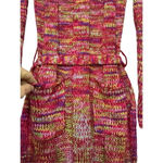 Bobbie & Brooks Y2K Bobbie Brooks Multicolor Knit Sweater Midi Dress Large Pockets Space Dye Photo 5
