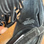 Steve Madden Fringly Black Suede Fringe Strappy Zip Stiletto Heel Photo 5