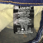 BLANK NYC Embellished Straight Leg Denim Blue Jeans Photo 10