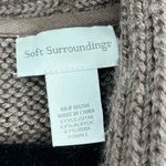 Soft Surroundings Country Weekend Sweater Womens XS Brown Wool Knit Belted Boho Photo 3