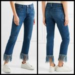3x1 💕💕 Straight Crop Fringe Jean Button Fly High Waisted Cropped ~ Lima 27 NWT Photo 2