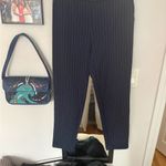 Banana Republic  Navy Pin Striped Cropped Pants Photo 1