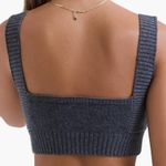 House Of CB Sia Ribbed Sweater Bralette in Grey Melange Photo 3