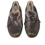 Sperry Rain Duck Boots Snow Blue Gingham Plaid 7 Photo 1