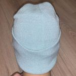 Baby blue ribbed fleece lined winter beanie Photo 2