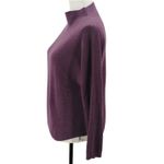 Lululemon Boxy Cotton Blend Sweater Vintage Plum Purple Mock Neck Rib Knit XS/S Photo 2