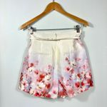 Zimmermann  Crush Belted Twill Shorts US 6 Scarlett Floral Silk Cotton NWT AU 1 Photo 8