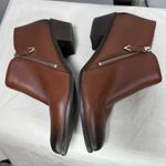 Vionic Jolene Burnished Toe Leather Ankle Boots Sz 10 Photo 9