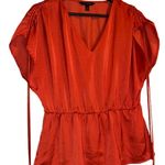 Banana Republic  Chic V-Neck Red Blouse Photo 0