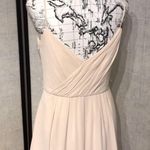 W•too NWOT Watters by Wtoo Chiffon Pleated Spaghetti Straps Fit Flare Overlay Rutched Slip Photo 4