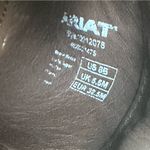 Ariat Wooden Mules Clogs Women Sz 8 B Brown Leather Buckle Accent Western Shoes Photo 6