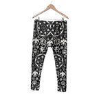 KILLSTAR  Occult Graphic Printed Leggings Black White XL Goth Steampunk Emo Photo 1