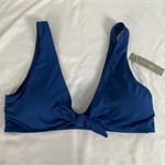 Everlane Womens size L Retired Renew Blue Dusk Tie Front Bikini Top Swim Photo 59
