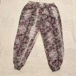 Jennifer Lopez  animal floral print jogger pants large P 7073 Photo 11