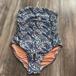 J.Crew  Ratti Bandeau Paisley Print Swimsuit size 8 Photo 4