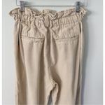 Free People Margate Beige Paperbag Waist Pleated Trouser Pants Photo 8