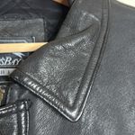 st. john's bay Vtg St. John bay leather Black bomber zip up Jacket oversized large utility Photo 7
