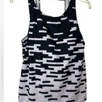 Nanu Black White Patterned High Neck Tank Bathing Suit Top NWT Size XL Photo 0