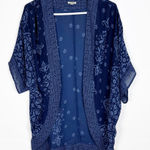 Ecote Urban Outfitters  Kimono Open Front Blue Size Medium Boho Photo 0
