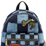 Marc Jacobs paradise patch patchwork denim biker backpack checker patches Photo 2