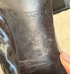 Coach Black Patent Leather Penny Loafer Heels Size 9.5B Classic Timeless Style Photo 7