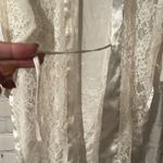 Victoria's Secret Victoria’s Secret Vintage Gold Label off white robe OSFA lace inserts Photo 6