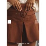 Maeve Anthropologie Belted Skort brown women’s size 4 NEW Photo 3