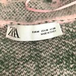 ZARA NWOT  Plaid Knit Vest with Pearl Buttons in Pink / Green Women's M Photo 10