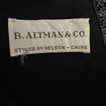 VTG B. Altman Black Midi Dress Union Made ILGWU 60s Mod Braided Waist USA Sz 14 Photo 4