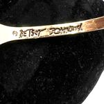 Betsey Johnson  Gold Tone Crystal Pave Red Nose Reindeer Pendant & Bracelet Set Photo 6